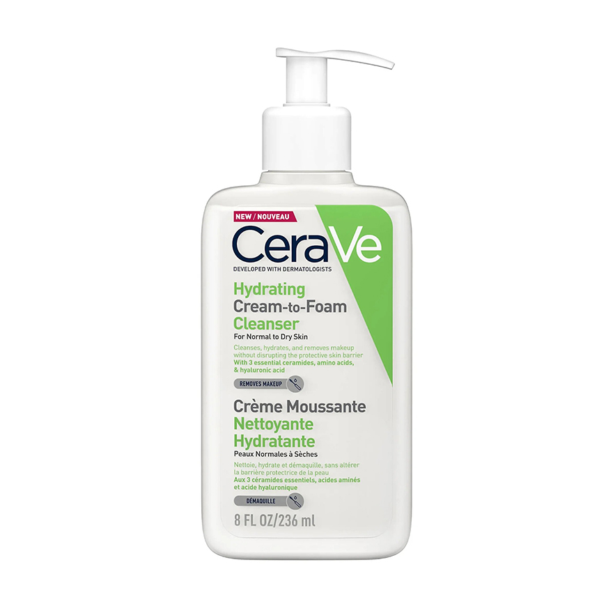 CeraVe-Hydrating-Cream-to-Foam-Cleanser-1 شوینده فوم پوست خشک سراوی - تصویر 1