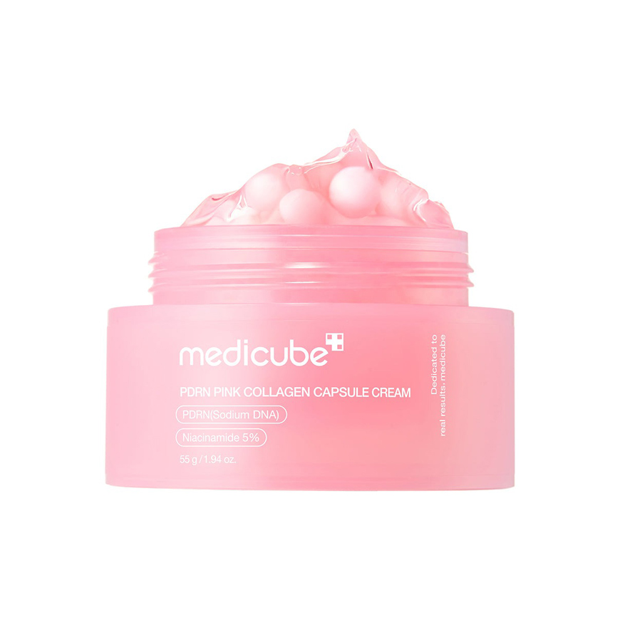 Medicube-PDRN-Pink-Collagen-Capsule-Cream-کرم کپسولی کلاژن و PDRN مدی کیوب Medicube-PDRN-Pink-Collagen-Capsule-Cream-کرم کپسولی کلاژن و PDRN مدی کیوب